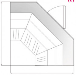 Vitrine d'angle pour gamme...