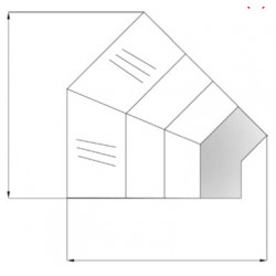 Vitrine d'angle pour gamme...