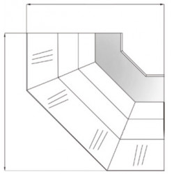 Vitrine d'angle pour gamme...