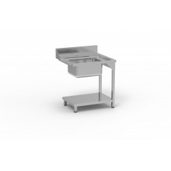 Table de pré lavage avec bac