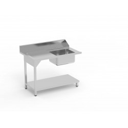 Table de pré lavage avec bac