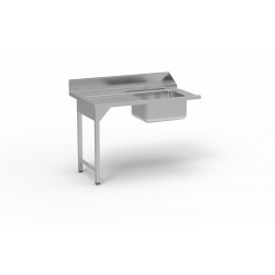 Table de pré lavage avec bac