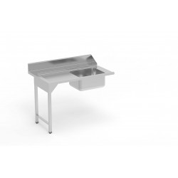 Table de pré lavage avec bac