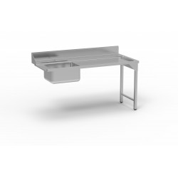 Table de pré lavage avec bac