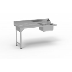 Table de pré lavage avec bac