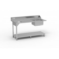 Table de pré lavage avec bac