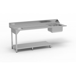 Table de pré lavage avec bac
