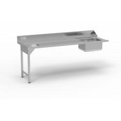 Table de pré lavage avec bac